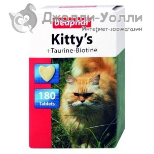 Витамины Beaphar Kitty's +Taurin+Biotin 180 штук