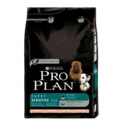 Корм Pro Plan Puppy Sensitive для щенков с чувствительной кожей и пищеварением с лососем и рисом