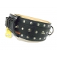 Ошейник Collar двойной с заклепками и шипами