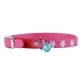 Ошейник Collar Glamour Flowers со стразами и колокольчиком