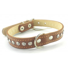 Ошейник Collar двухслойный со стразами Small