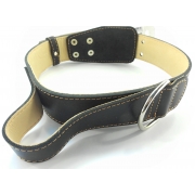 Ошейник Collar двухслойный с ручкой Black Extra Large