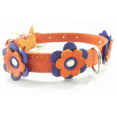 Ошейник Collar Glamour Flowers Orange Extra Small
